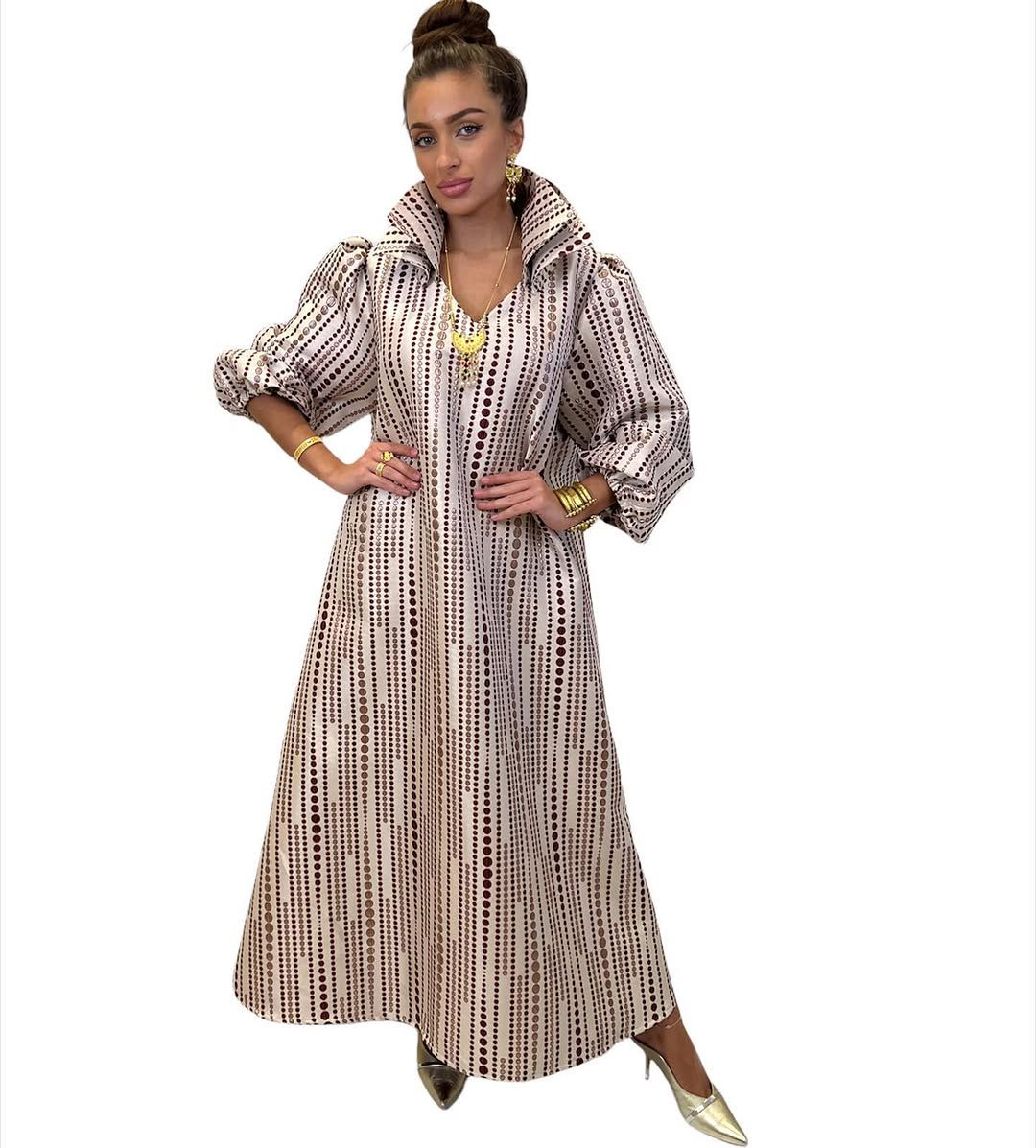 Striped shirt kaftan