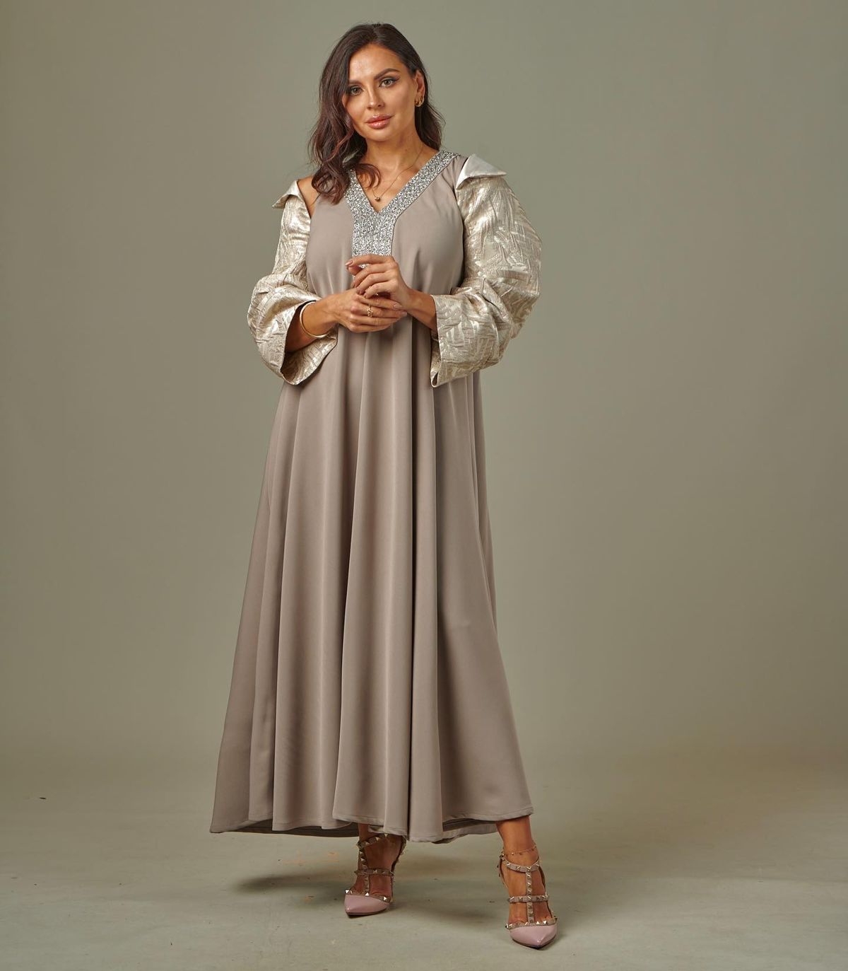 Brocade jacket dress