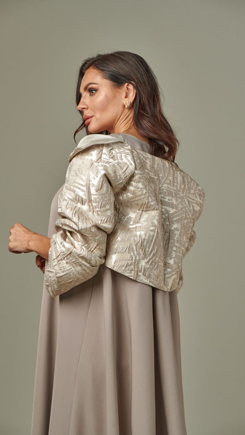 Brocade jacket dress