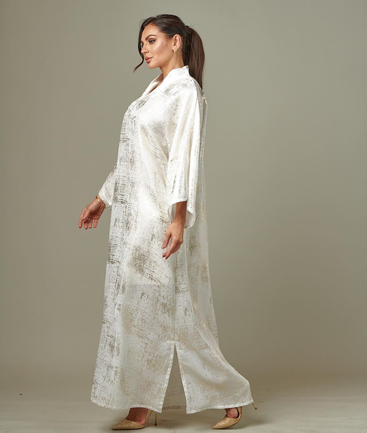 Brushed gold kaftan