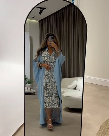 Embroidered kaftan