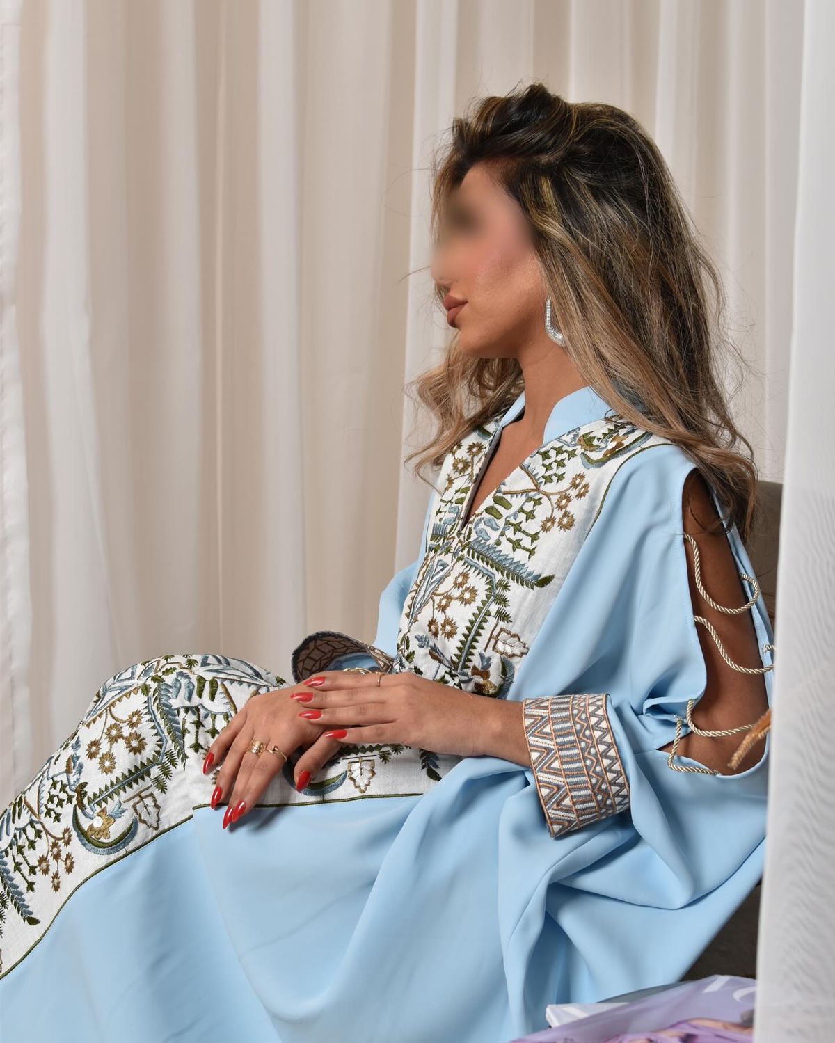 Embroidered kaftan