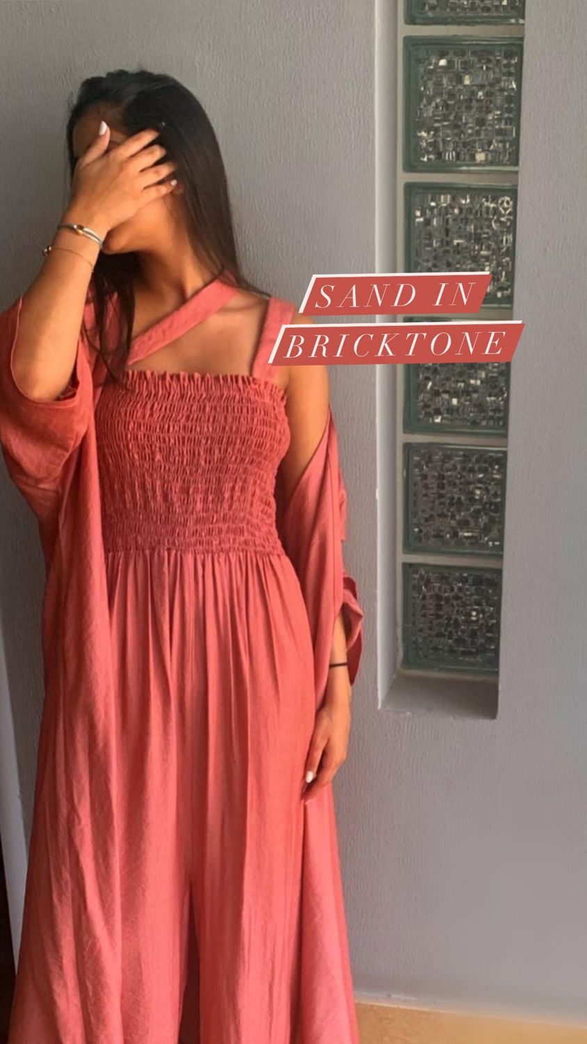 Smocked maxi