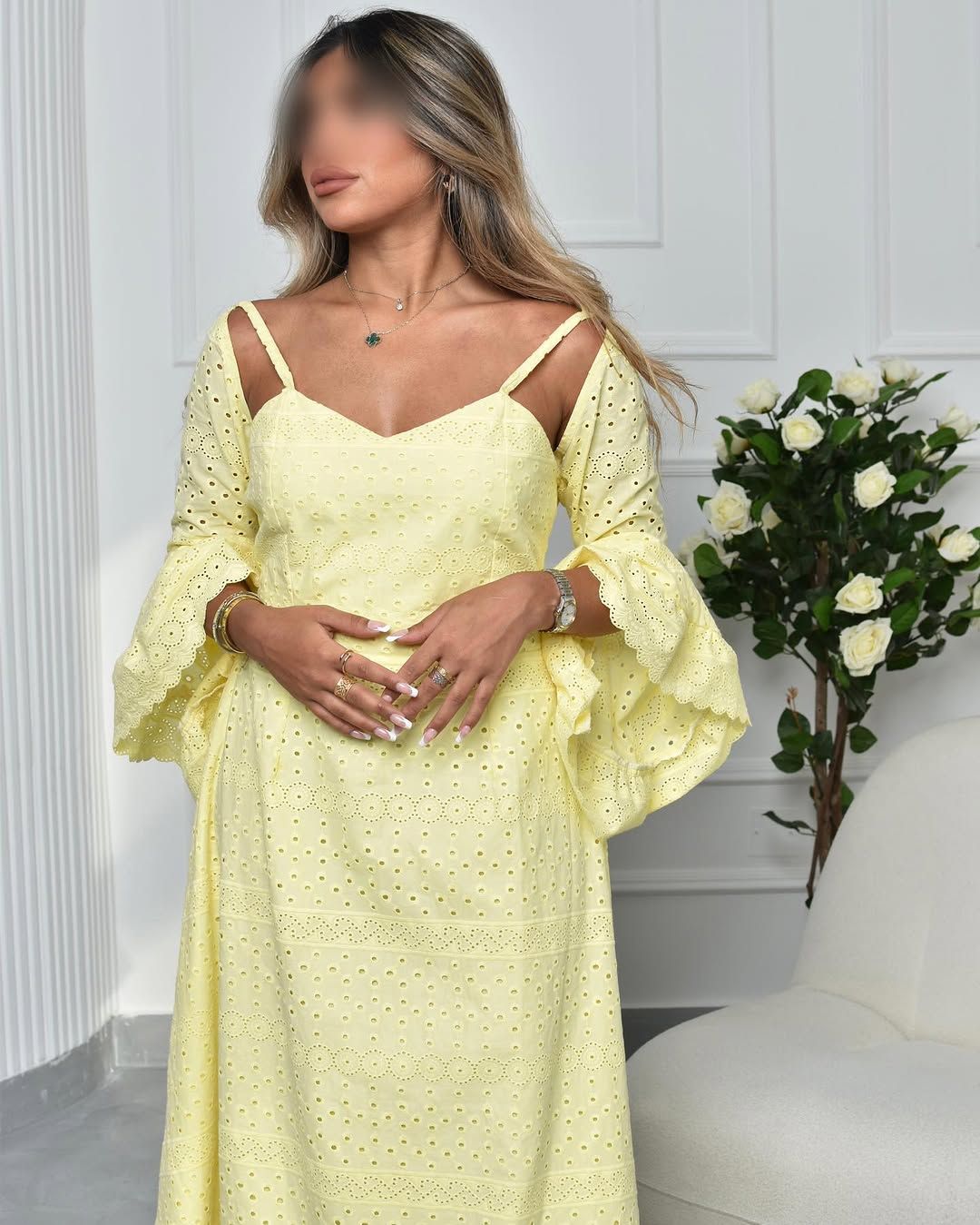 Eyelet dress